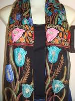 moderne Broderi Skjerf