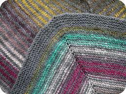 moderne Stripete Sjal