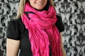 beautiful pink fieece scarves