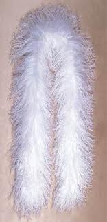 white fur scarves
