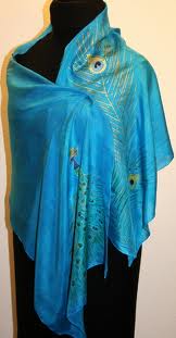 modern silk shawl