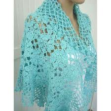 sky blue women shawls