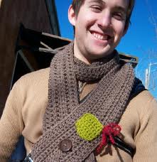 moderno Hombres Bufandas