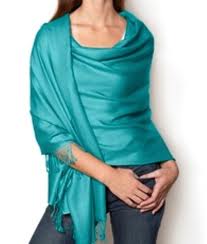azul Pashmina Bufandas