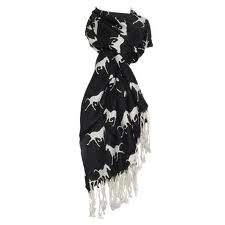 negro Pashmina Bufandas