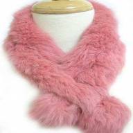 rosa Fur Halsdukar